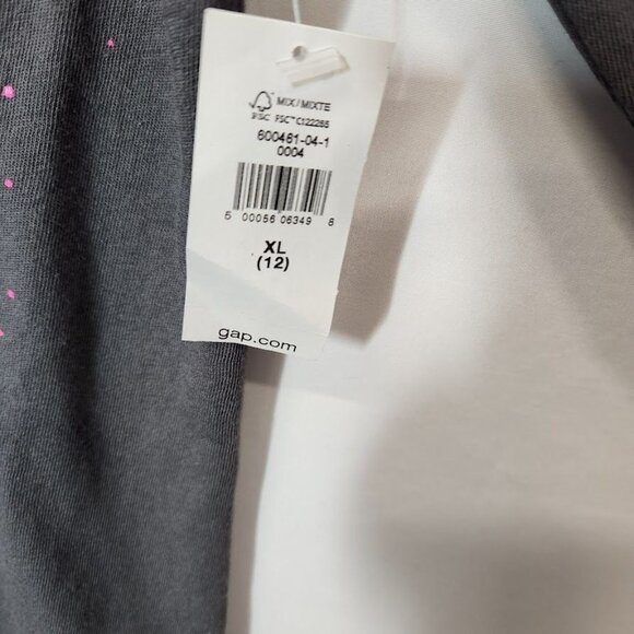 NWT Gap Kids Girls Space Graphic Tee in Gray Size XL - Picture 6 of 8